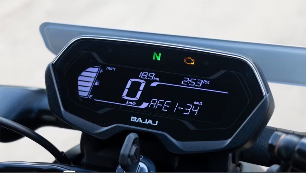 Bajaj Pulsar N125 instrument console